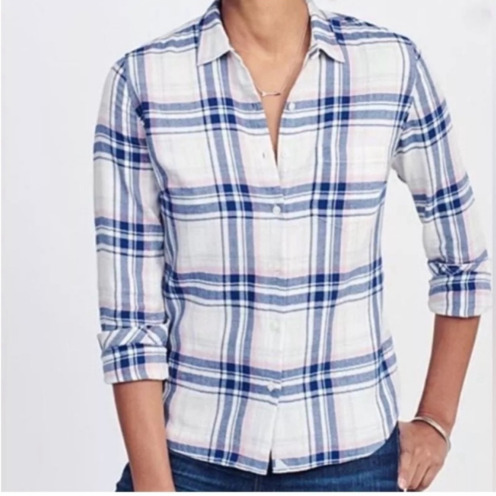 NWOT Untuckit De Toren Long Sleeve Button Down Shirt Big Plaid